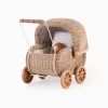 Jess Rattan Doll Pram